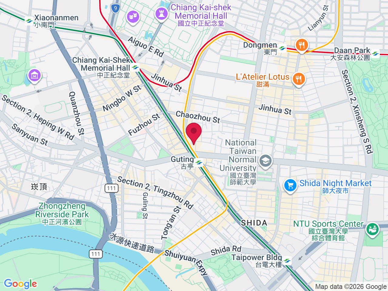 Map showing Taipei Medical Beauty Clinic-Phoenix Radiowave, Botox, Picos