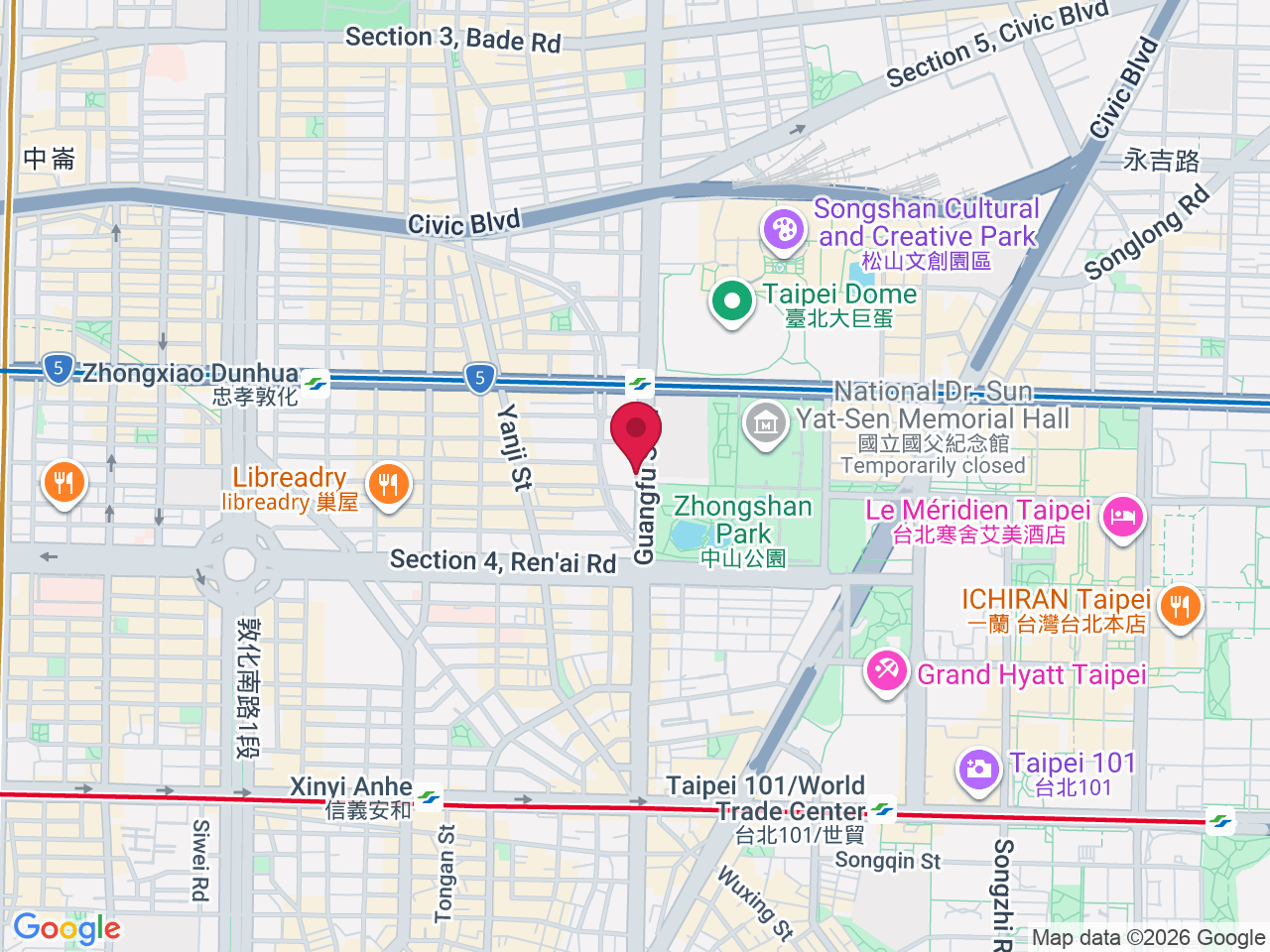 Map showing iSKIN