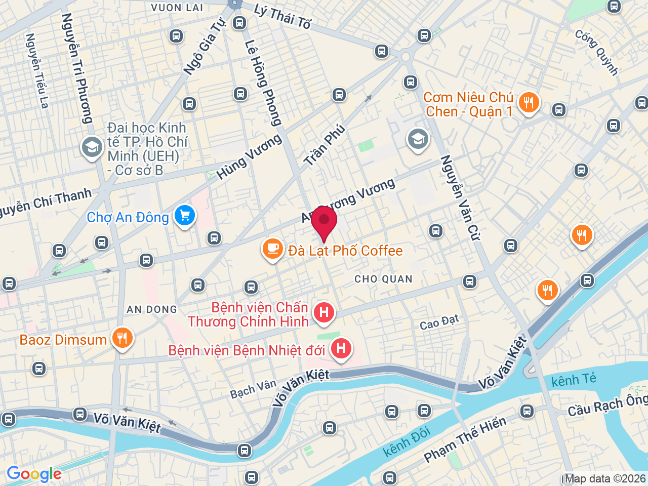 Map showing Center for Cosmetic Surgery Eva