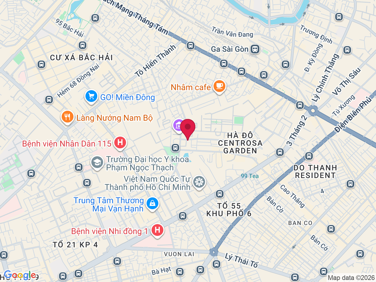 Map showing EMCAS Beauty Clinic