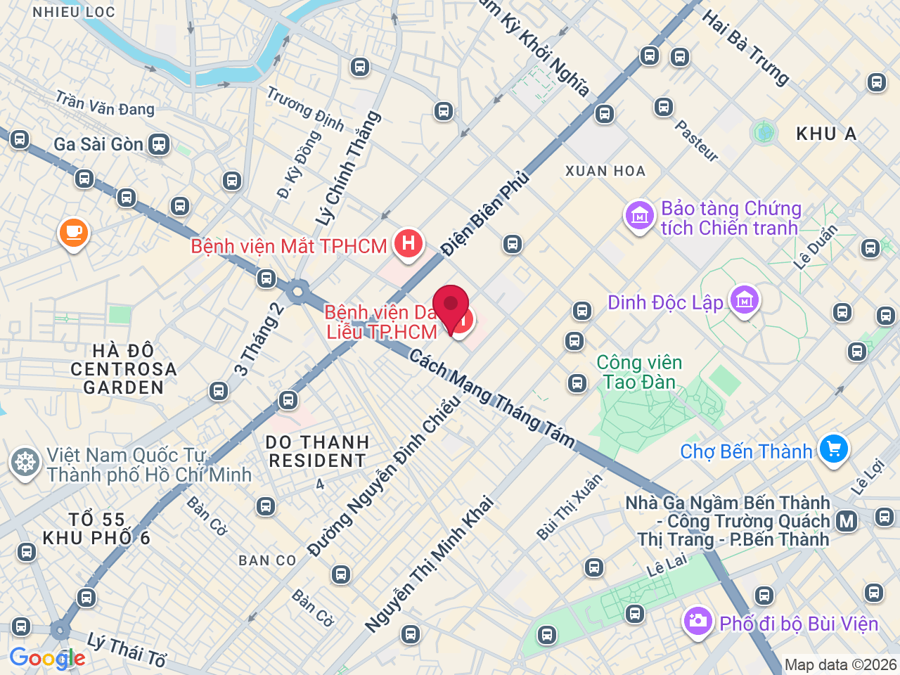 Map showing 2 Đ Phạm Đình Toái, P, Xuân Hòa, Hồ Chí Minh 700000, Vietnam