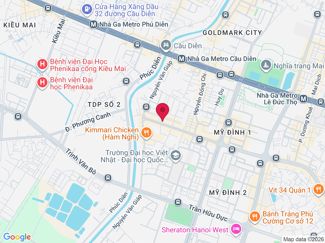 Map showing The K plastic surgery