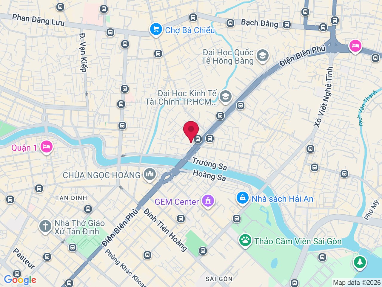 Map showing Institute of Cosmetic Dermatology Skin Up