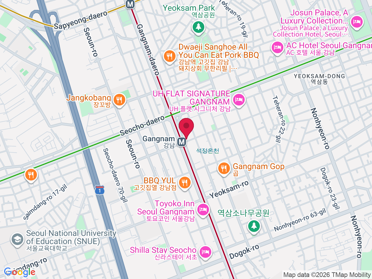 Map showing ME SEOUL CLINIC
