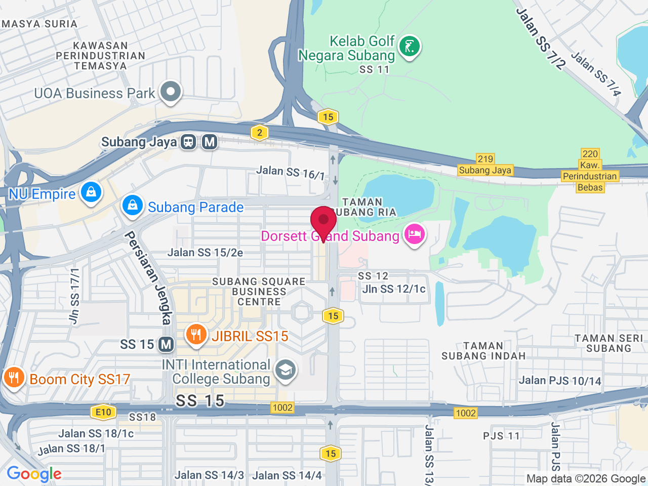 Map showing Soma Plastic Surgery