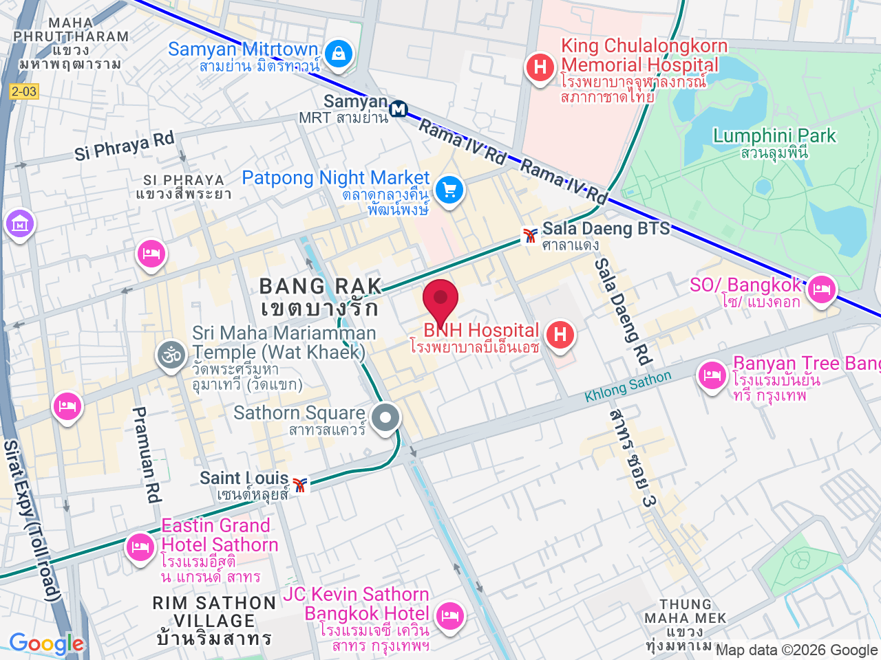 Map showing Rattinan Clinic
