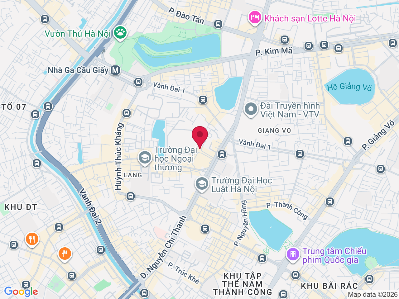 Map showing Mia Dermatology Clinic chăm sóc da