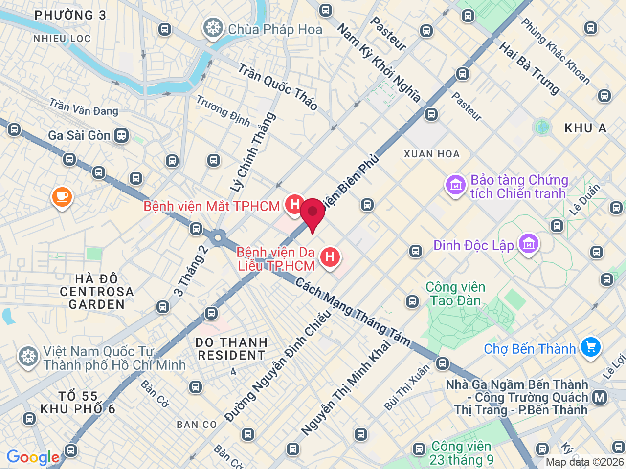 Map showing Phòng khám Da liễu Doctor Acnes