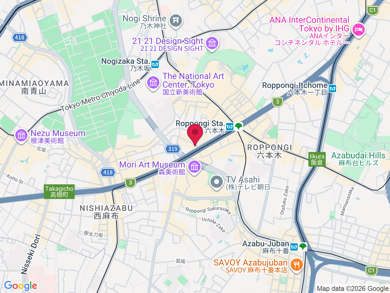 Map showing Imaizumi Skin Clinic