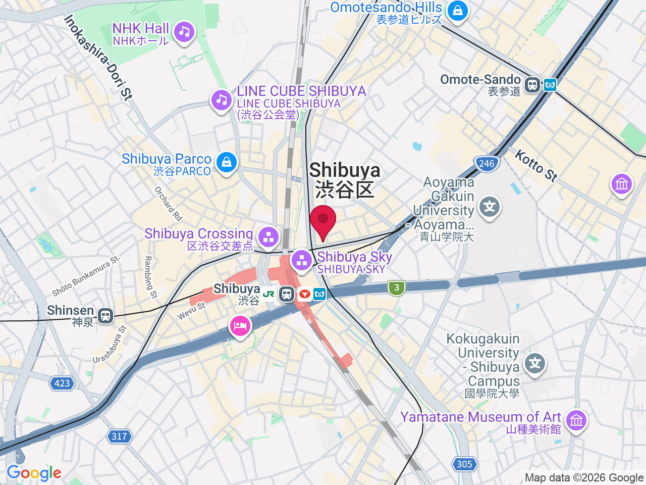 Map showing Japan, 〒150-0002 Tokyo, Shibuya, 1-chōme−14−９ 藤和宮益坂ビル 10F
