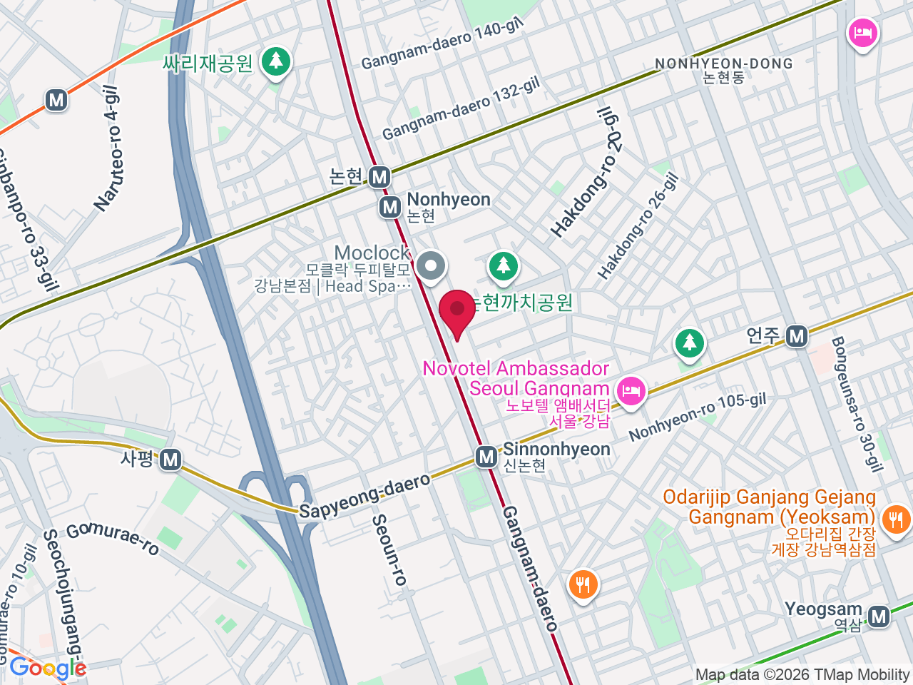 Map showing QD clinic