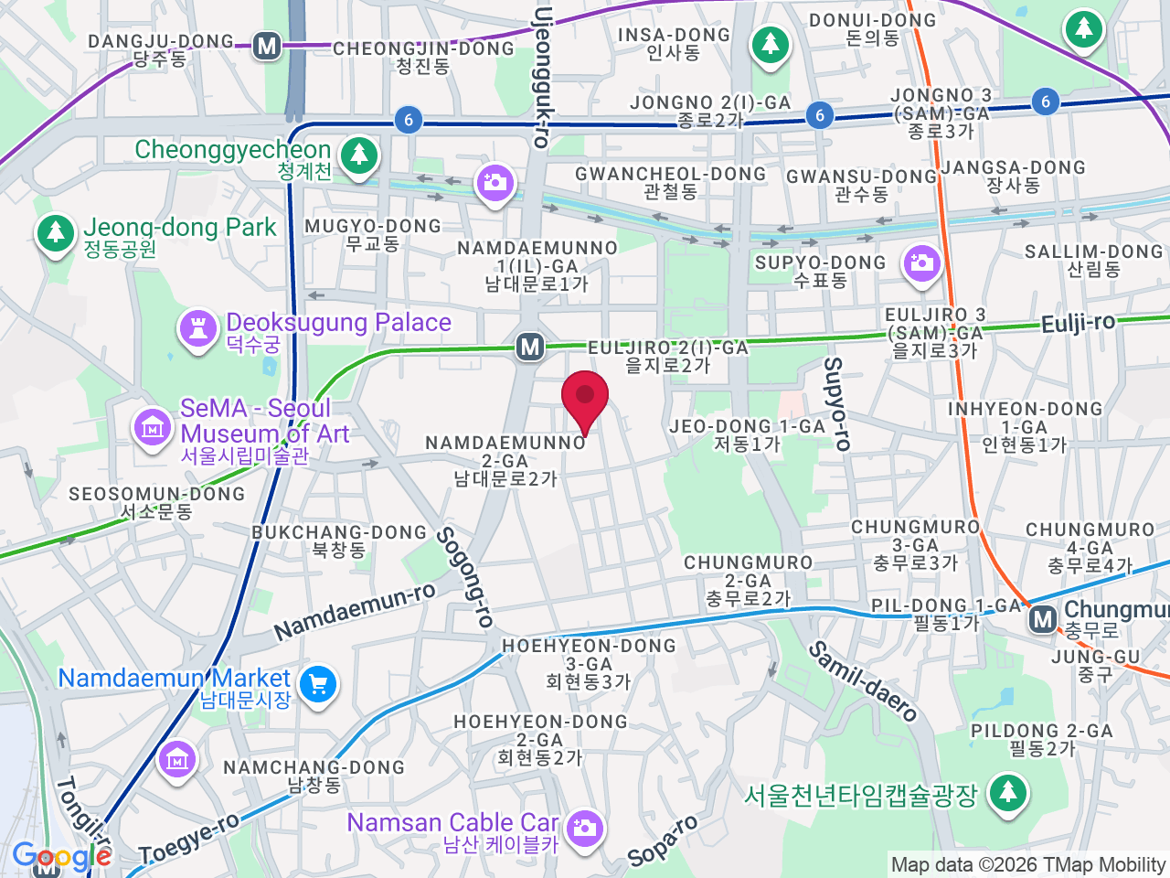 Map showing Umi clinic